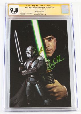 Star Wars: The Mandalorian Season 2 #8 Official Pix Virgin Edition - Signed by Mark Hamill as Luke Skywalker (CGC Signature Series 9.8) 2024 | SWAU