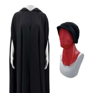 Lot #44: The Handmaid’s Tale June Osborne Screen Worn Cloak, Bonnete & Mask Ep 207