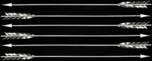 "Katniss Everdeen" collection of (6) silver stunt rubber arrows and quiver from The Hunger Games . | Profiles in History