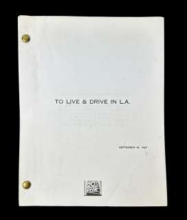LICENCE TO DRIVE - Production Used Script