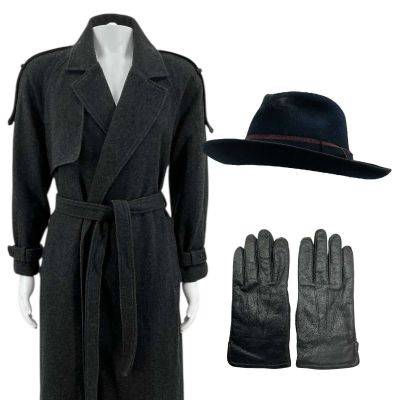 Lot 324: Play Dirty Grofield Screen Worn Coat, Gloves & Hat Ch Multiple | VIP Fan Auctions