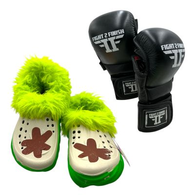 Lot 56: Mythic Quest Pootie (Elisha Henig) Screen Used Pootie Booties & Gloves Ep 408 | VIP Fan Auctions