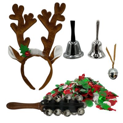 Mythic Quest Chrismas Party Screen Used Ian Grimm Antler Headband, David Brittlesbee (4) Bells & Confetti Ep 306 | VIP Fan Auctions