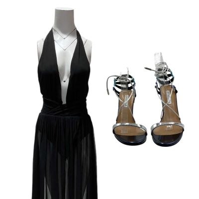 Power Book IV Force Claudia (Lili Simmons) Screen Worn Retrofete Dress & Aquazzura Heels Ch 2 Ep 207 | VIP Fan Auctions