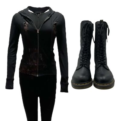 Power Book IV Force Claudia (Lili Simmons) Screen Worn Bloody Hoodie, Bloody Body Suit & Boots Ch 2 Ep 305 | VIP Fan Auctions