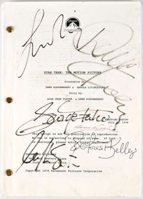 Lot 6183 - Star Trek (1979) - A multi signed film shooting script for Star Trek The Motion Picture, signed by… | Ewbank’s