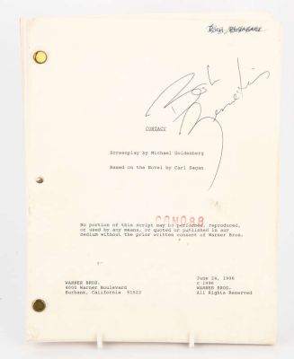 Contact (1997) Original Production Script Signed by Robert Zemeckis as used during filming of the… | Ewbank’s