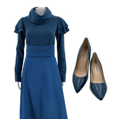 The Handmaid’s Tale Naomi Putnam Screen Worn Blouse, Skirt W/ Belt & Heels Ep 213 | VIP Fan Auctions