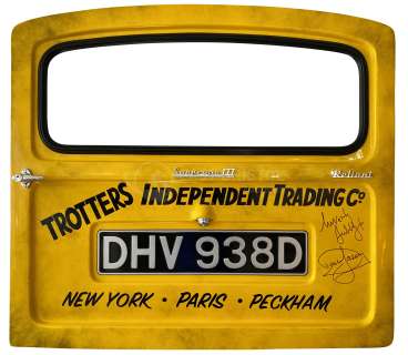 ONLY FOOLS & HORSES - DAVID JASON SIGNED TROTTER VAN DOOR | Auctioneum Ltd