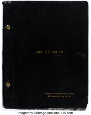 Annie Get Your Gun Stage Production Script (ca. 1950s). | Heritage
