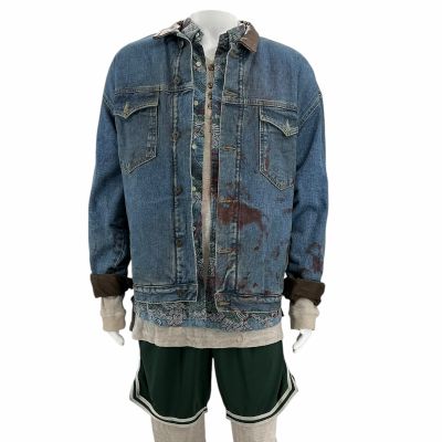 Lot 14: Onslaught Josiah Screen Worn Stunt Double Jacket, Button-Up Shirt, Thermal Shirt, Thermal Pants & Shorts Ch 1b Sc Multiple | VIP Fan Auctions