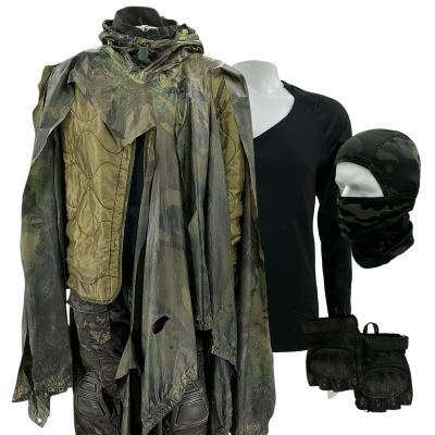 Lot 89: Onslaught The Butcher Screen Worn Stunt Double Jacket, Shirt, Undershirt, Pants, Poncho, Gloves & Balaclava Ch 4 Sc 62-128 | VIP Fan Auctions