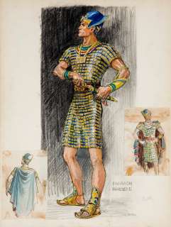 Original costume studies by John Jensen for The Ten Commandments | Bonhams