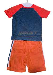 Lot 23 - Greenland (2020) - Nathan Garrity Flashback Hero Blue/Red Shirt and Orange Shorts