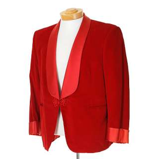 JOHNNY DANGEROUSLY - Burr (Danny DeVito) Red Smoking Jacket