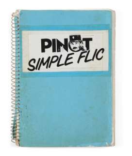 Scénario Original Du Tournage Du Film " Pinot Simple Flic " de Gérard Jugnot Exemplaire Personnel Du Réalisateur | Exemplaire personnel du réalisateur | Artcurial