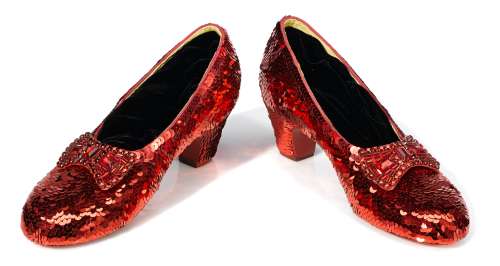A pair of Western Costume replica Ruby Slippers | Bonhams