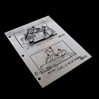 Back to the Future - Original Production Used Storyboard - 29-32 | Icons of Pop Culture