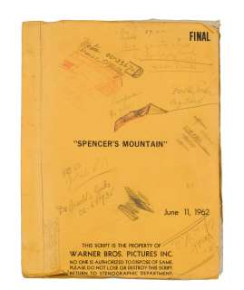 Maureen O’Hara’s annotated screenplay of Spencer’s Mountain | Bonhams