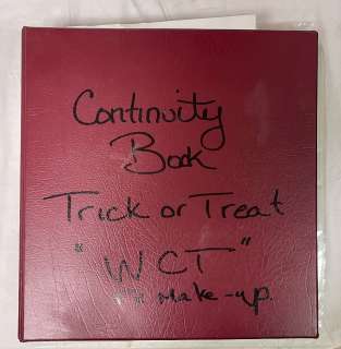 "Trick ’r Treat" Movie - WCT FX Make-up Continuity folder - includes crew list/ movie script/ actors | Direct Liquidation