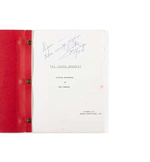 A John Wayne-signed script of The Train Robbers | Bonhams