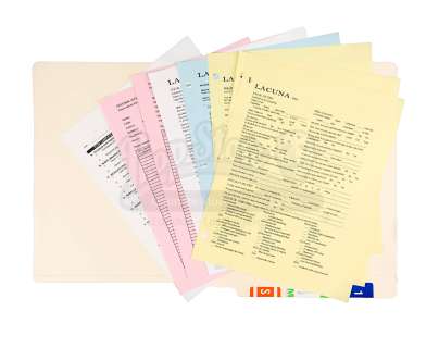 Eternal Sunshine Of The Spotless Mind - Lot 60 - Folder of Assorted Lacuna Inc Paperwork