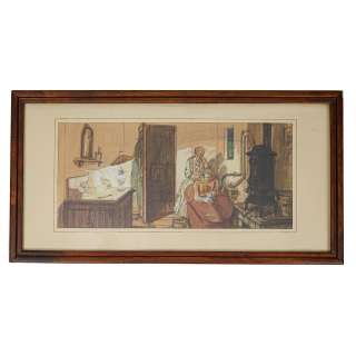 Lot 113 - Original Production Design Sketch for the Movie Musical Paint Your Wagon.