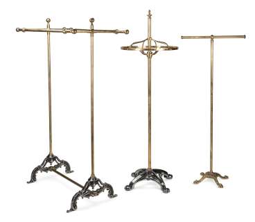 The Crown | A 20th century brass clothes rail First seen in Season 5, in the Diana Kensington Palace Apartments set (3) | Bonhams