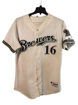 Lot 164 - Mr. 3000 (2004) - Milwaukee Brewer #16 Jersey (Gerald M. Davis Jr.)