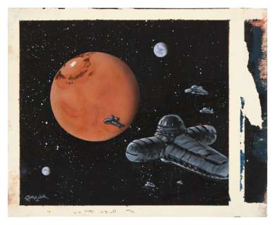 Ron Miller | Dune (1984) | “Approaching Arrakis” —Original Concept Painting by Ron Miller from David Lynch’s Dune, ca. 1983 | Sotheby’s