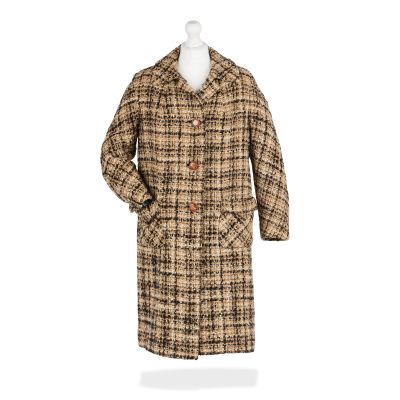 Lot 202 - Claire’s check woollen coat Season 2, Episode 13, ’Dragonfly in Amber’ | Bonhams