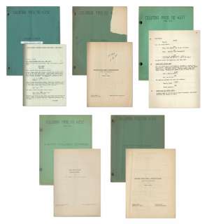 Collection of Five Scripts Personally Owned by Moe Howard -- Includes The Three Stooges Films ’’A Snitch in Time’’ & ’’Slaphappy Sleuths’’ | Nate Sanders
