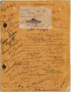 A Cast Signed Script from "David Copperfield." | Heritage