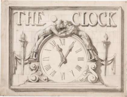 Warren Newcombe (1894-1960) Academy Award Winning American Special Effects Artist: Seven Original Matte Drawings, Rough Pencil Sketch and Photograph For the MGM Film The Clock (1945). | Heritage