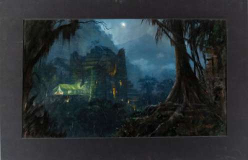 Batman & Robin Concept Oil Painting of "Gilgamesh Lab Concept Art 1" (Warner Bros, 1997). | Heritage