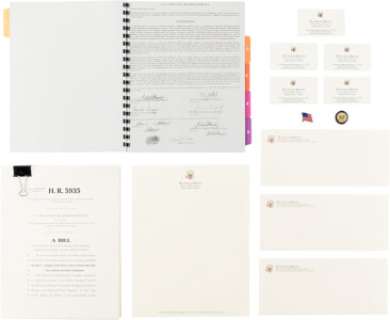 Damian Lewis "Nicholas Brody" Congressional Joint Resolution H.R. 5935, CIA Report on Whereabouts, Congressional Stationary, ...