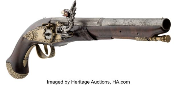 Brescian Wheellock Pistol from Pirates of the Caribbean Franchise (Walt Disney, 2006-2017). | Heritage