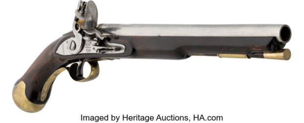 British Royal Navy Flintlock Sea Service Pistol from Pirates of the Caribbean Franchise (Walt Disney, 2006-2017). | Heritage