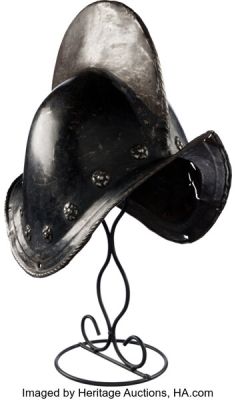 16th Century German Morion Helmet from Pirates of the Caribbean Franchise (Walt Disney, 2006-2017). (Total: 2 Items) | Heritage