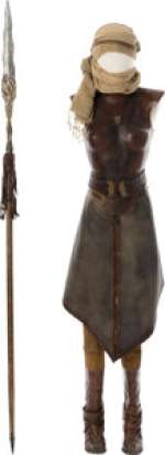 Obara Sand (Keisha Castle-Hughes) Armor with Action Weapon from Game of Thrones (HBO® Original 2011-2019, Season 5). | Heritage
