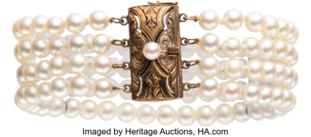 Marilyn Monroe Personal Faux Pearl Bracelet. | Heritage
