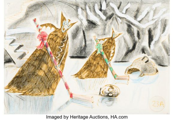 Tim Burton’s The Nightmare Before Christmas Vampires Original Storyboard Art (Walt Disney/Touchstone, 1993). | Heritage