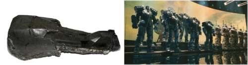 Iron Man 2 Production Used Hammer Drone Leg Section Wreckage Movie Prop | SWAU