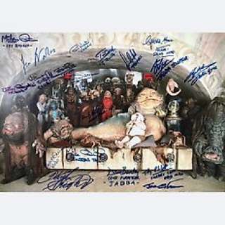 Star Wars | Star Wars - Jabba’s Palace Signed by 19 Actors | Catawiki