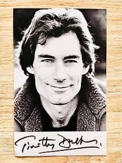 James Bond 007: the Living Daylights | James Bond 007: The Living Daylights - Timothy Dalton as 007 , signed Card with COA | Catawiki