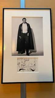 Dracula | Dracula - Signed book page by Bela Lugosi - in Framed and matted Display - see images and description | Catawiki
