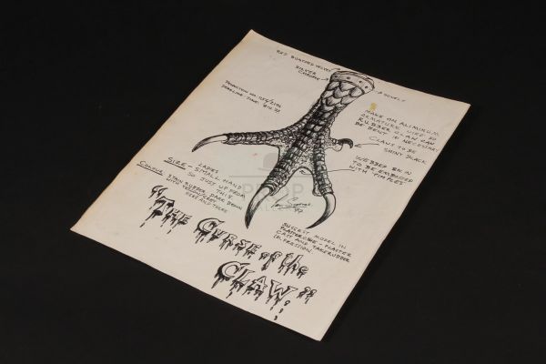 Ripping Yarns - Ian Scoones hand drawn claw concept artwork - The Curse of the Claw