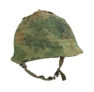 FULL METAL JACKET (1987) - Lot 117 - Donlon‘s (Gary Landon Mills) Screen-matched Helmet Cover