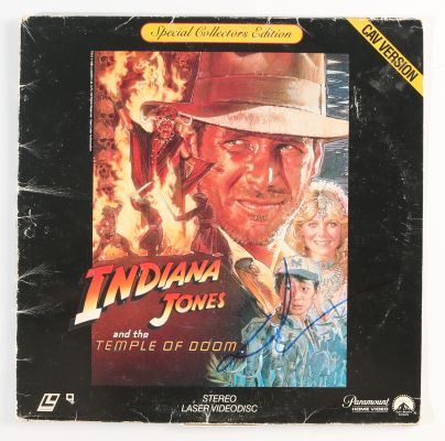 George Lucas Creator / Writer of Indiana Jones & the Temple of Doom (SWAU) Signed 12" Laserdisc | SWAU