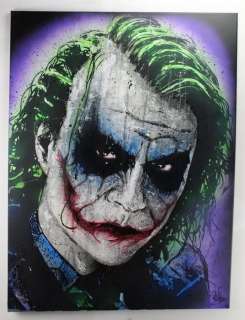 Joker - Heath Ledger - The Dark Knight - Produced by artist Vincent Mink. - Portrait | Catawiki